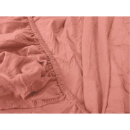 TEXTILOMANIE Jersey bed sheet old pink 90 × 200 cm - Bedsheet