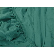 TEXTILOMANIE Jersey sheet dark green 180 × 200 cm - Bedsheet