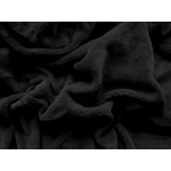 TEXTILOMANIE Sheet microfleece soft 90 × 200 cm black - Bedsheet