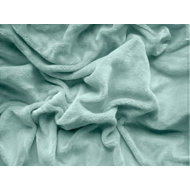 TEXTILOMANIE Soft microfleece sheet 90 × 200 cm mint - Bedsheet