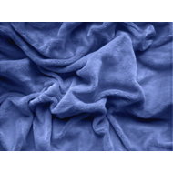 TEXTILOMANIE Sheet microfleece Soft 90 × 200 cm blue - Bedsheet