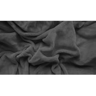 TEXTILOMANIE Soft microfleece sheet 90 × 200 cm dark grey - Bedsheet