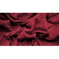 TEXTILOMANIE Sheet microfleece soft 90 × 200 cm burgundy - Bedsheet
