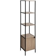 TEXTILOMANIE Alia Shelf with cabinet and shelves, decor oak - Shelving Unit