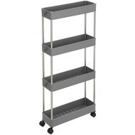 TEXTILOMANIE Balda multifunctional shelf on wheels grey - Shelving Unit