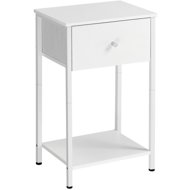 TEXTILOMANIE Slumber metal, white - Night Stand