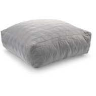 TEXTILOMANIE Floor cushion LEWIS 60 × 60 cm, grey - Pillow Seat