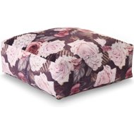 TEXTILOMANIE Velvet floor cushion MEREL 60 × 60 cm, purple - Pillow Seat