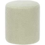 TEXTILOMANIA Plush stool SHEEPISH, light green - Ottoman