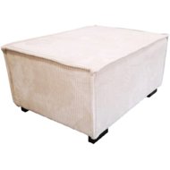 TEXTILOMANIE SMART stool, cream - Ottoman