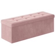 TEXTILOMANIE Taburette with storage OTTOMAN 110 × 38 cm, pink - Ottoman