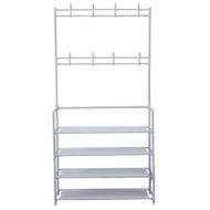 TEXTILOMANIE Herzberg Shoe rack 80 × 155 cm white - Coat Hanger