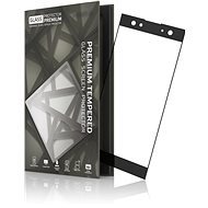 Rahmen aus gehärtetem Glas für Sony Xperia XA2 Ultra Black - Schutzglas