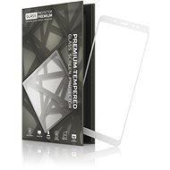 Tempered Glass Protector mit Rahmen für Xiaomi RedMi Note 5 Weiß - Schutzglas