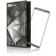 Tempered Glass Protector 0,3 mm képernyővédő a Honor 9 Lite számára, szürke kerettel - Üvegfólia