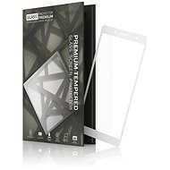 Tempered Glass Protector mit Rahmen für Sony Xperia XZ2 Compact Weiß - Schutzglas