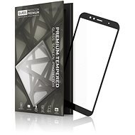 Tempered Glass Protector mit Rahmen für Huawei Y6 Prime (2018) Schwarz - Schutzglas