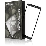 Tempered Glass Protector mit Rahmen für Huawei Y5 (2018) Schwarz - Schutzglas