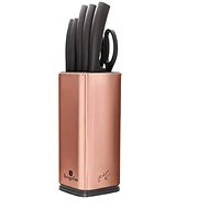 Berlingerhaus (BH-2401) in stand 7 pcs Rosegold Metallic Line - Knife Set