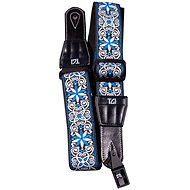 TGI TGS134A Persian Stitch Blue White - Guitar Strap