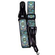 TGI TGS134D Persian Stitch Purple Yellow - Guitar Strap
