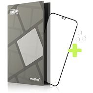 Tempered Glass Protector védőkeret - iPhone 12 Pro Max, fekete + kamera üveg - Üvegfólia