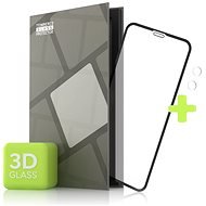 Tempered Glass Protection az iPhone 11 telefonhoz - 3D Case Friendly, fekete + üveg-kamera - Üvegfólia