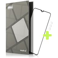Tempered Glass Protector Frame for Xiaomi Redmi 9T, Black+ Camera Glass - Glass Screen Protector