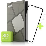 Tempered Glass Protector pre iPhone 11 Pro Max – 3D Case Friendly, Čierne + sklo na kameru - Ochranné sklo