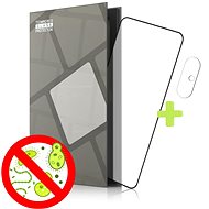 Tempered Glass Protector Antibacterial for POCO F3, Black + Camera Glass - Glass Screen Protector