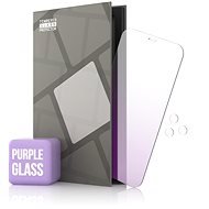 Edzett üveg tükörvédő iPhone 12/12 Pro készülékhez, lila + fényképezőgép üveg - Üvegfólia