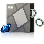 Tempered Glass Protector zafírové pre kameru iPhone série 11, 0,3-karátové, zelené - Ochranné sklo na objektív