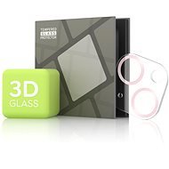Tempered Glass Protector iPhone 13 mini / 13 kamerához - 3D Glass, rózsaszín (Case friendly) - Kamera védő fólia
