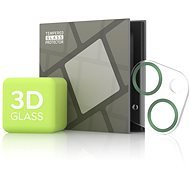 Gehärteter Glasschutz für iPhone 13 mini / 13 - 3D-Glas, grün (Case friendly) - Objektiv-Schutzglas