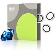 Tempered Glass Protector sapphire for iPhone 14 Pro / 14 Pro Max camera, 0.3 carat, silver - Camera Glass