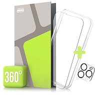 Tempered Glass Protector 360° for iPhone 14 Pro Max + camera glass + protective frame - Glass Screen Protector