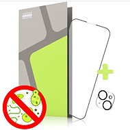 Tempered Glass Protector antibacterial for iPhone 14 Plus, (Case Friendly) + camera glass - Glass Screen Protector