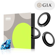 Tempered Glass Protector sapphire on iPhone 16 Pro / 16 Pro Max, black + GIA certificate, 0.5-carat - Glass Screen Protector
