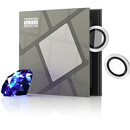 Tempered Glass Protector sapphire for iPhone 15 / 15 Plus / 14 / 14 Plus, silver (0.5 carat) - Camera Glass