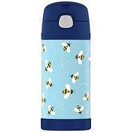 THERMOS FUNtainer Kids' Insulated Straw Bottle 0.355L, Honey Bees - Children's Thermos