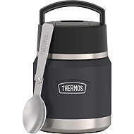 THERMOS ICON Kids' Food Flask with Spoon 0.355L, Granite - Insulated Food Jar