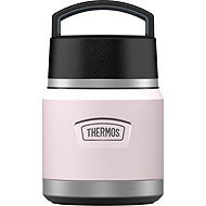 THERMOS ICON Children's Food Flask with Spoon 0.355L, Pastel Pink - Insulated Food Jar