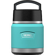THERMOS ICON Children's Food Flask with Spoon 0.355L, Turquoise - Insulated Food Jar