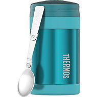 THERMOS FUNtainer Kids' Food Flask with Spoon 0.47L, Turquoise - Insulated Food Jar