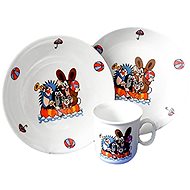 Thun plate + bowl + cup for kids KRTEK IN THE BEAK - Children's Dining Set