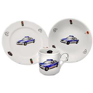 Genex plate + bowl + mug for children POLICE - Children's Dining Set