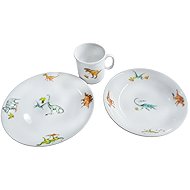 Genex plate + bowl + cup for children DINOSAURI - Children's Dining Set