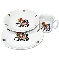 Thun plate + bowl + cup for kids KRTEK A DORT - Children's Dining Set