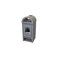BELLA THALIA NERA PLUS ECO 5,4 kW, anthracite, flue 120 mm - Wood Stove