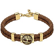 Timberland double men's leather bracelet, brown TDAGB0001903 - Bracelet